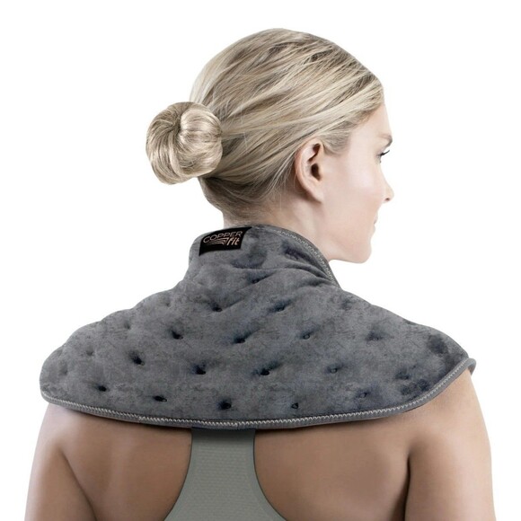 Copper Fit Rapid Relief Neck & Shoulder - Weighted Therapeutic Hot/Cold Wrap - Picture 2 of 6